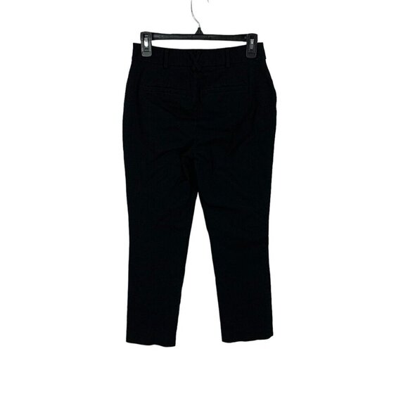 Anthropologie Maeve Chino Pants 2 Black Stretch Workwear Soft Casual Trendy - Picture 4 of 7